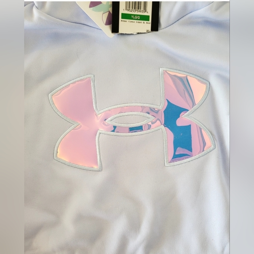 Youth Under Armour Hoodie-Light Blue